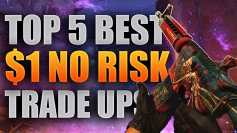 Top 5 BEST 1 Dollar NO RISK Trade ups in 2023 (CSGO).